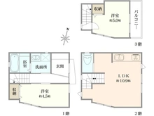 【東京都/板橋区双葉町】板橋区双葉町新築戸建 間取り図