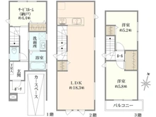 【東京都/豊島区千早】豊島区千早4丁目中古戸建 間取り図