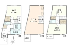 【東京都/中野区本町】中野区本町五丁目中古戸建 間取り図