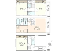 【東京都/豊島区高松】豊島区高松二丁目戸建 間取り図