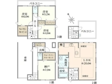 【東京都/豊島区西巣鴨】豊島区西巣鴨1丁目　B号棟 間取り図