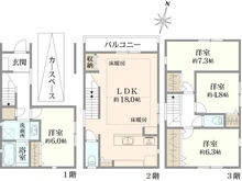 【東京都/板橋区東坂下】板橋区東坂下1丁目新築戸建 間取り図