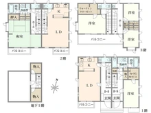 【東京都/豊島区池袋】豊島区池袋2丁目　中古戸建 間取り図