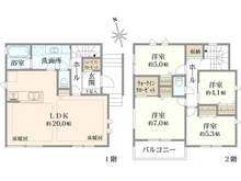 【東京都/練馬区田柄】練馬区田柄4丁目　新築戸建 間取り図