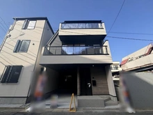 【東京都/板橋区上板橋】板橋区上板橋2丁目新築戸建　4号棟 建築中の外観：全4棟/写真中央