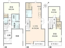 【東京都/豊島区千早】豊島区千早4丁目 新築戸建て 間取り図