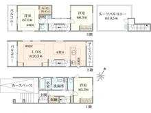 【東京都/渋谷区本町】渋谷区本町6丁目 新築戸建て B号棟 間取り図