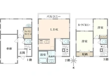 【東京都/板橋区舟渡】板橋区舟渡2丁目戸建 間取り図