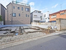 【東京都/北区西ケ原】北区西ヶ原一丁目新築戸建　B号棟　 現地（建築前）：全2棟（右側）
