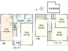 【東京都/板橋区赤塚】板橋区赤塚4丁目中古戸建 間取り図
