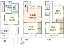 【東京都/板橋区栄町】板橋区栄町　中古戸建 間取り図