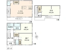 【東京都/板橋区徳丸】板橋区徳丸5丁目　中古戸建 間取り図