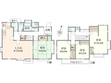 【神奈川県/横浜市青葉区みたけ台】横浜市青葉区みたけ台戸建 間取り図
