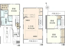 【東京都/板橋区中台】レーベンプラッツ上板橋V　2号棟 間取り図