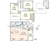 【埼玉県/川越市大字藤間】レーベンプラッツ上福岡II 6号棟 間取り図