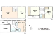 【東京都/渋谷区広尾】渋谷区広尾三丁目　戸建て 間取り図