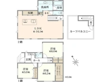 【東京都/目黒区東が丘】目黒区東が丘1期 間取り図