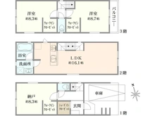 【東京都/江東区南砂】江東区南砂6丁目A号棟 間取り図