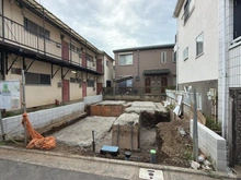 【東京都/目黒区緑が丘】目黒区緑が丘3丁目 新築一戸建て 建築中の外観