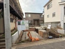 【東京都/目黒区緑が丘】目黒区緑が丘3丁目 新築一戸建て 建築中の外観