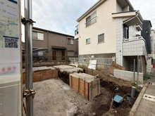 【東京都/目黒区緑が丘】目黒区緑が丘3丁目 新築一戸建て 建築中の外観