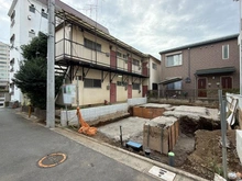 【東京都/目黒区緑が丘】目黒区緑が丘3丁目 新築一戸建て 建築中の外観