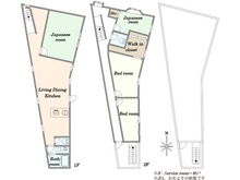 【東京都/足立区千住河原町】足立区千住河原町中古戸建 間取り図
