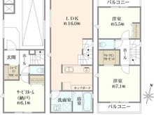 【神奈川県/相模原市南区南台】相模原市南区南台2丁目新築戸建て　1号棟 間取り図
