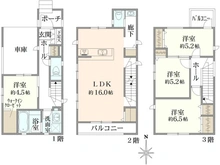 【神奈川県/相模原市緑区橋本】～新築戸建～ 相模原市緑区橋本7丁目3期　1号棟 間取り図