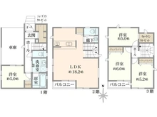 【神奈川県/相模原市緑区橋本】～新築戸建～ 相模原市緑区橋本7丁目3期　2号棟 間取り図