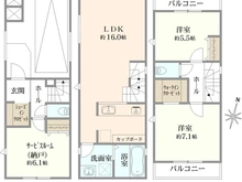 【神奈川県/相模原市南区南台】相模原市南区南台2丁目新築戸建て　2号棟 間取り図