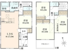 【神奈川県/大和市桜森】大和市桜森2丁目4期　3号棟 間取り図