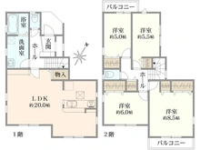【神奈川県/相模原市南区相南】相模原市南区相南11期　新築戸建て 間取り図