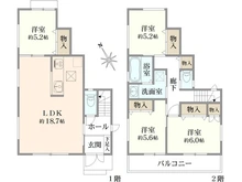 【東京都/町田市小川】～新築戸建～ 町田市小川1丁目　3号棟 間取り図