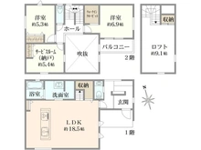 【神奈川県/海老名市杉久保南】新築分譲住宅ハートフルスタイル　D棟 間取り図