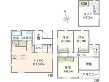 【神奈川県/海老名市杉久保南】新築分譲住宅ハートフルスタイル　E棟 間取り図