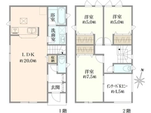 【神奈川県/相模原市中央区陽光台】新築分譲 クレイドルガーデン 1号棟 間取り図