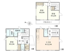 【神奈川県/座間市相武台】～新築戸建～ 座間市相武台4丁目3期　2号棟 間取り図