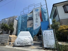 【神奈川県/相模原市緑区下九沢】相模原市緑区下九沢　新築戸建 建築中の外観