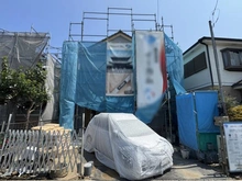 【神奈川県/相模原市緑区下九沢】相模原市緑区下九沢　新築戸建 建築中の外観