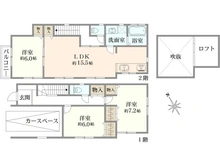 【神奈川県/相模原市中央区小山】相模原市中央区小山1丁目　戸建て 間取り図
