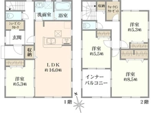 【神奈川県/相模原市緑区西橋本】相模原市緑区西橋本3丁目　新築一戸建て　全1棟 間取り図