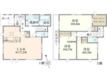 【神奈川県/厚木市妻田東】～新築戸建～ 厚木市妻田東3丁目2期 間取り図