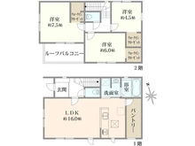 【神奈川県/大和市福田】大和市福田　新築戸建て　1号棟 間取り図