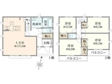 【神奈川県/相模原市中央区陽光台】相模原市中央区陽光台4丁目　新築戸建て 間取り図
