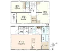 【神奈川県/相模原市緑区東橋本】相模原市緑区東橋本 新築戸建 4号棟 間取り図
