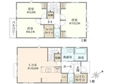 【神奈川県/相模原市緑区東橋本】相模原市緑区東橋本3丁目 新築一戸建て 10号棟 / 全12棟 間取り図