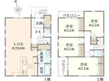 【東京都/町田市忠生】町田市忠生2丁目 新築一戸建て 1号棟 / 全3棟 間取り図