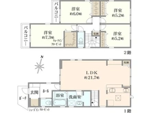【神奈川県/相模原市南区麻溝台】相模原市南区麻溝台8丁目 新築一戸建て 2号棟 / 全2棟 間取り図