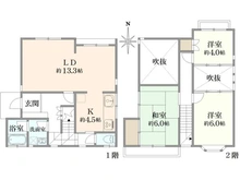【神奈川県/大和市福田】大和市福田5丁目 間取り図